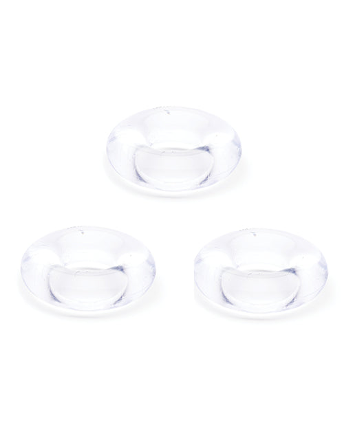 Sport Fucker Chubby Cockring Pack Of 3 - Clear - LUST Depot