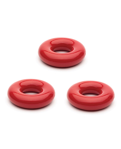 Sport Fucker Chubby Cockring Pack Of 3 - Red - LUST Depot