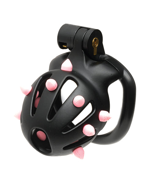 Sport Fucker Cellmate FlexiSpike Chastity Cage - Size 0 Black/Pink - LUST Depot