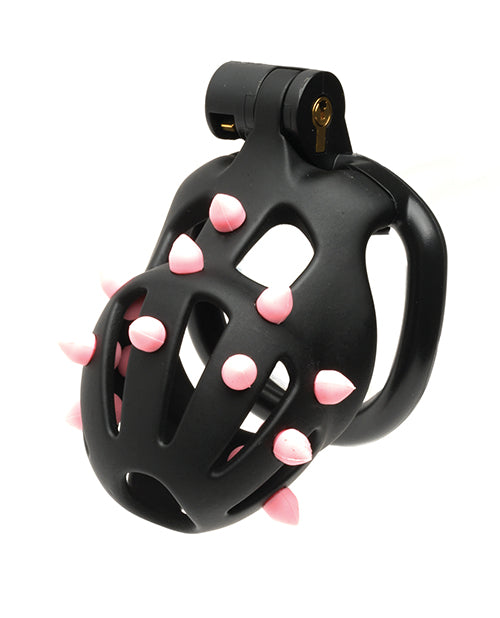 Sport Fucker Cellmate FlexiSpike Chastity Cage - Size 1 Black/Pink - LUST Depot