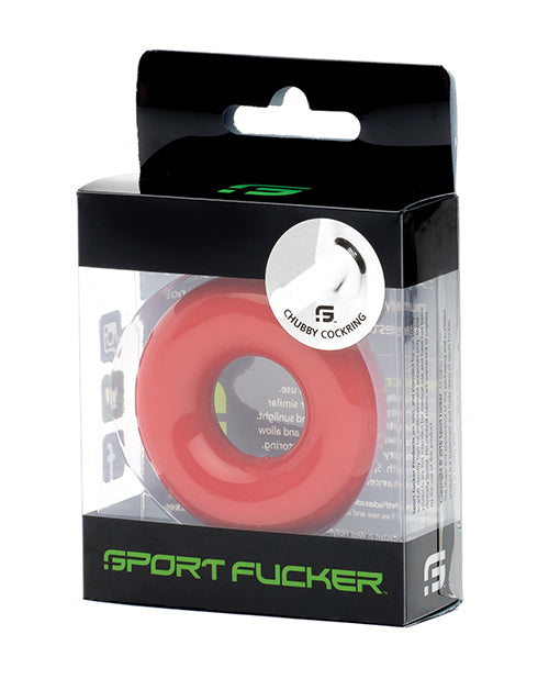 Sport Fucker Chubby Cockring - Red - LUST Depot