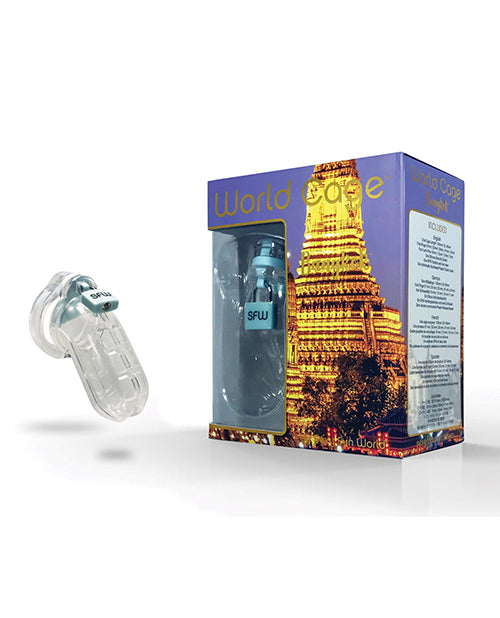 World Cage Bangkok Male Chastity Kit - Large 105 Mm X 40 Mm - LUST Depot