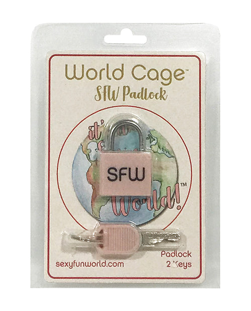 World Cage Sfw Padlock W/2 Keys - LUST Depot