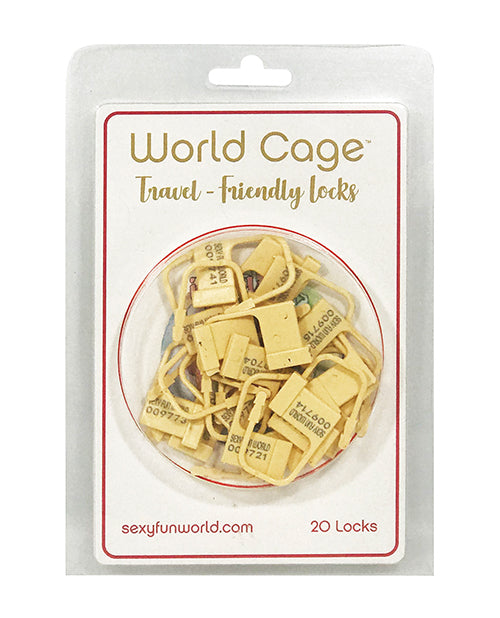 World Cage Travel Friendly Locks - 20 Pack Plastic Locks - LUST Depot