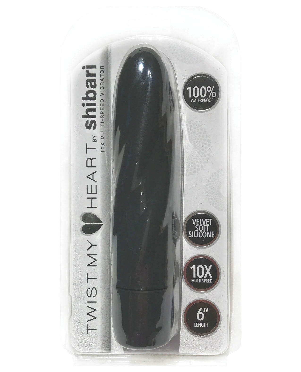 Shibari Twist My Heart Vibrator 10x - Black - LUST Depot