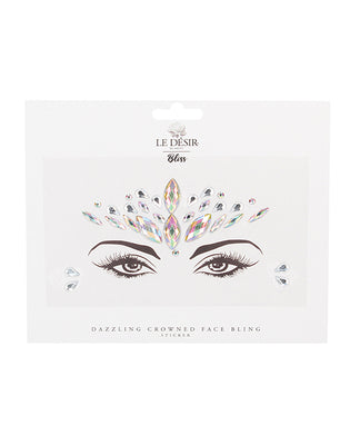 Shots Bliss Dazzling Crowned Face Bling Sticker O-s