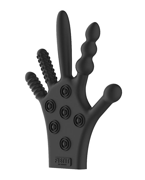 Shots Fistit Silicone Stimulation Glove - Black - LUST Depot