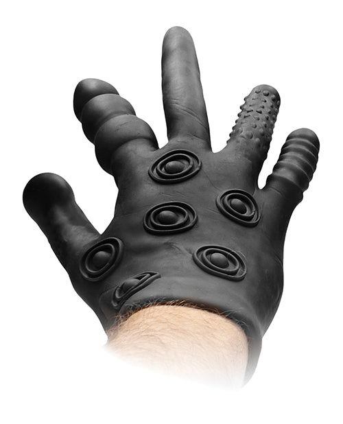 Shots Fistit Silicone Stimulation Glove - Black - LUST Depot