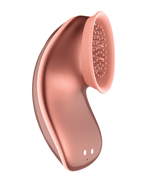 Shots Twitch Innovation Hands Free Clitoral Stimulator - Rose Gold - LUST Depot