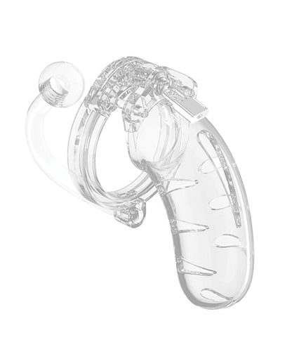 Shots Man Cage 4.5" Cock Cage W-plug 11 - Clear - LUST Depot