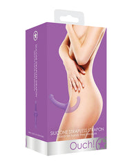 Shots Ouch Silicone Strapless Strap On - Purple