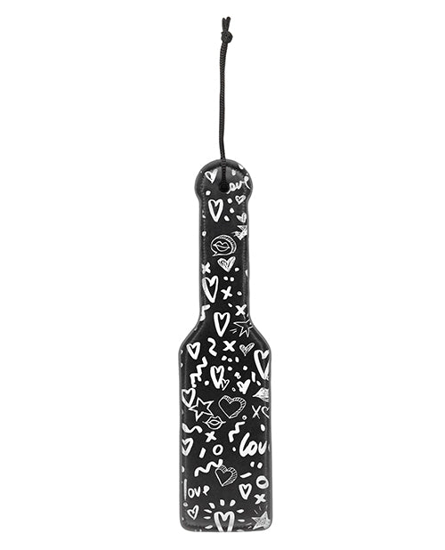 Shots Ouch Love Street Art Fashion Printed Paddle - Black - LUST Depot