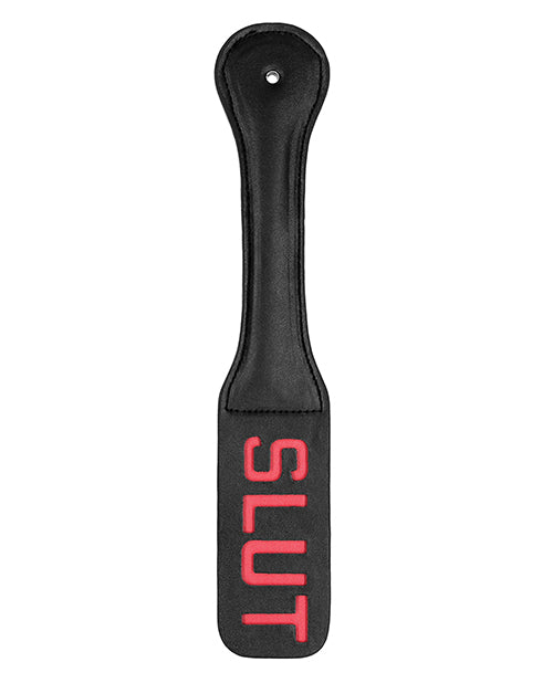 Shots Ouch Slut Paddle - Black - LUST Depot