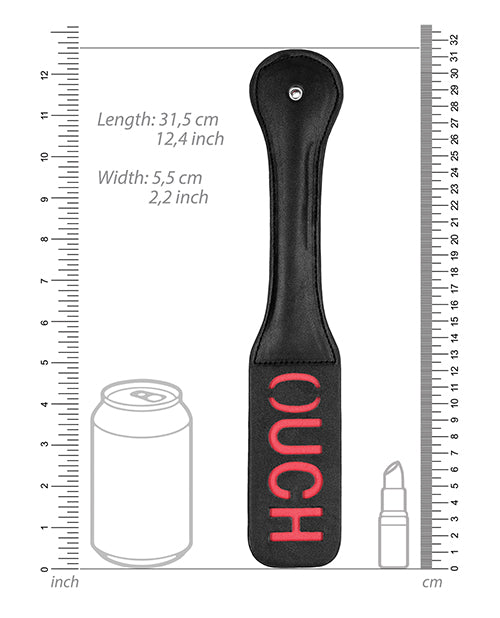 Shots Ouch Ouch Paddle - Black - LUST Depot