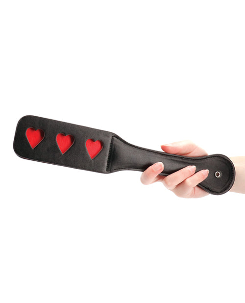 Shots Ouch Hearts Paddle - Black - LUST Depot