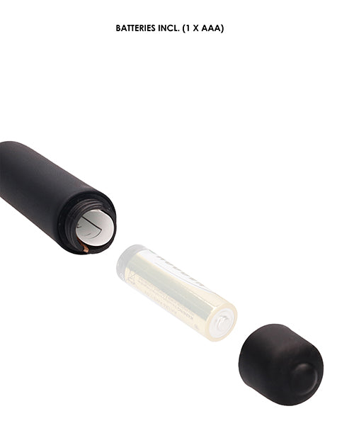 Shots Ouch Extra Long Urethral Sounding Silicone Vibrating Bullet Plug - Black - LUST Depot