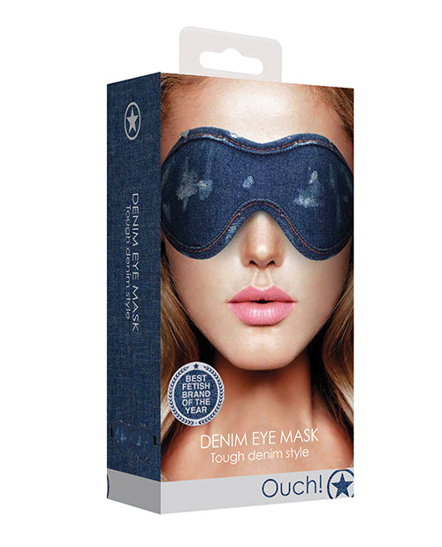 Shots Denim Eye Mask - Blue - LUST Depot