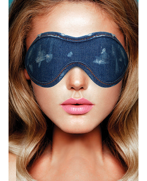 Shots Denim Eye Mask - Blue - LUST Depot