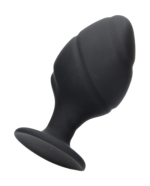 Shots Ouch Swirled Butt Plug Set - Black - LUST Depot