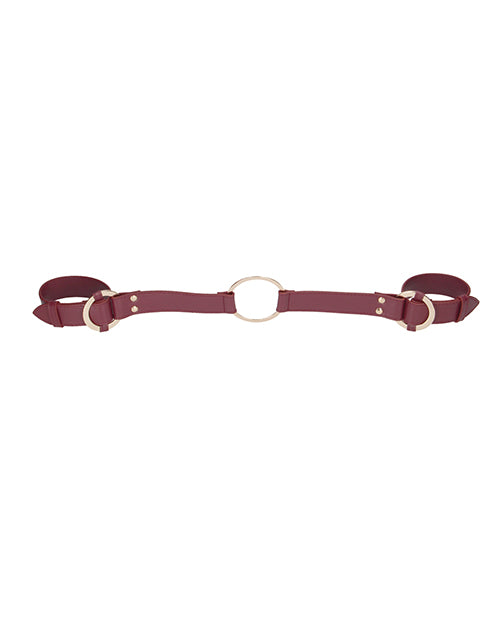 Shots Ouch Halo Handcuff W-connector - Burgundy - LUST Depot