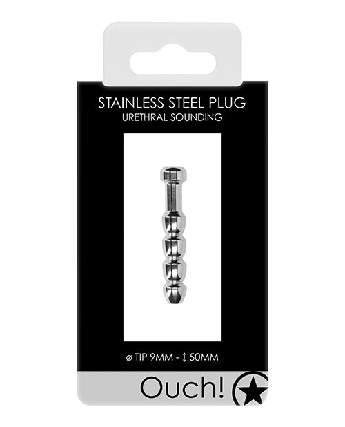 Shots Ouch 9mm Urethral Sounding Metal Plug - LUST Depot