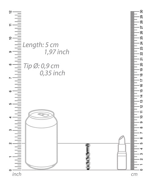 Shots Ouch 9mm Urethral Sounding Metal Plug - LUST Depot