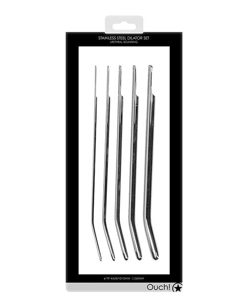 Shots Ouch Urethral Sounding Metal Dilator Set - LUST Depot