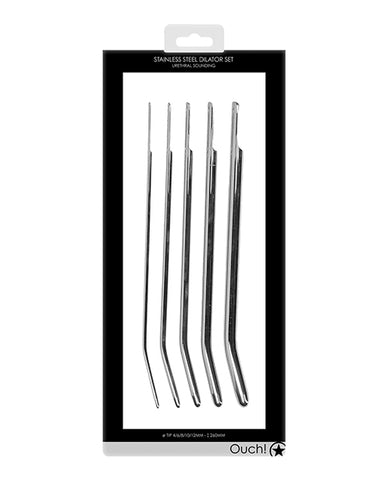 Shots Ouch Urethral Sounding Metal Dilator Set