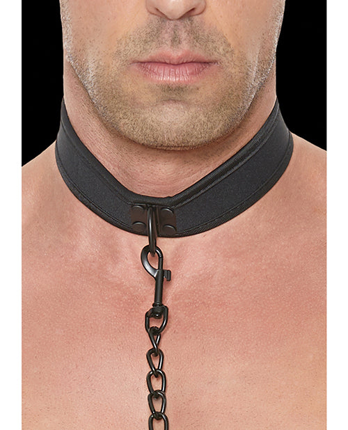 Shots Ouch Puppy Play Puppy Collar W-leash - Black - LUST Depot