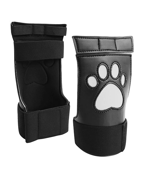 Shots Ouch Puppy Play Puppe Play Paw Cut-out Gloves - White - LUST Depot