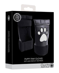 Shots Ouch Puppy Play Puppe Play Paw Cut-out Gloves - White