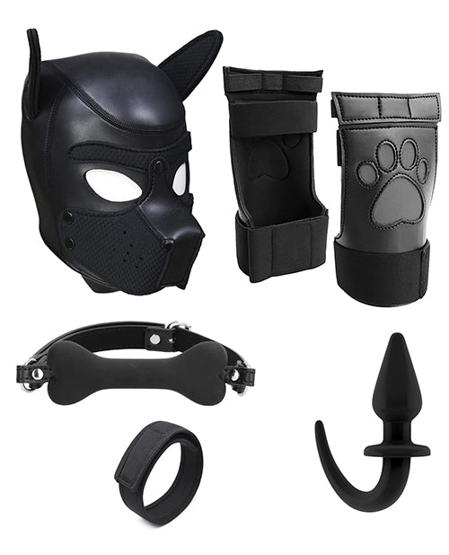 Shots Ouch Puppy Play Complete Kit - Sm Black - LUST Depot