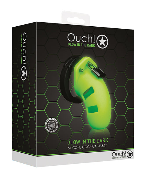 Shots Ouch 3.5" Model 20 Cock Cage - Glow In The Dark - LUST Depot