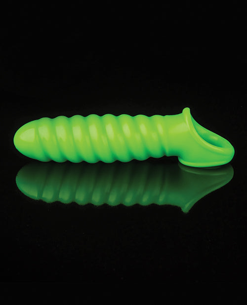 Shots Ouch Swirl Stretchy Penis Sleeve - Glow In The Dark - LUST Depot