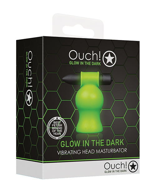 Shots Ouch Vibrating Head Masturbator - Glow In The Dark - LUST Depot