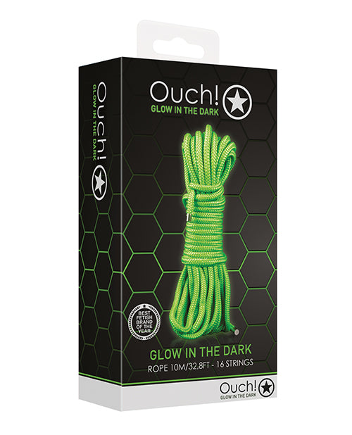 Shots Ouch Rope - 10m Glow In The Dark - LUST Depot