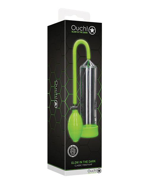 Shots Ouch Classic Penis Pump - Glow In The Dark - LUST Depot