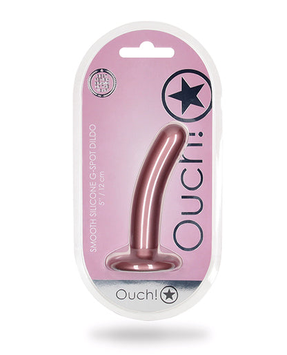 Shots Ouch 5" Smooth G-spot Dildo - Rose Gold - LUST Depot