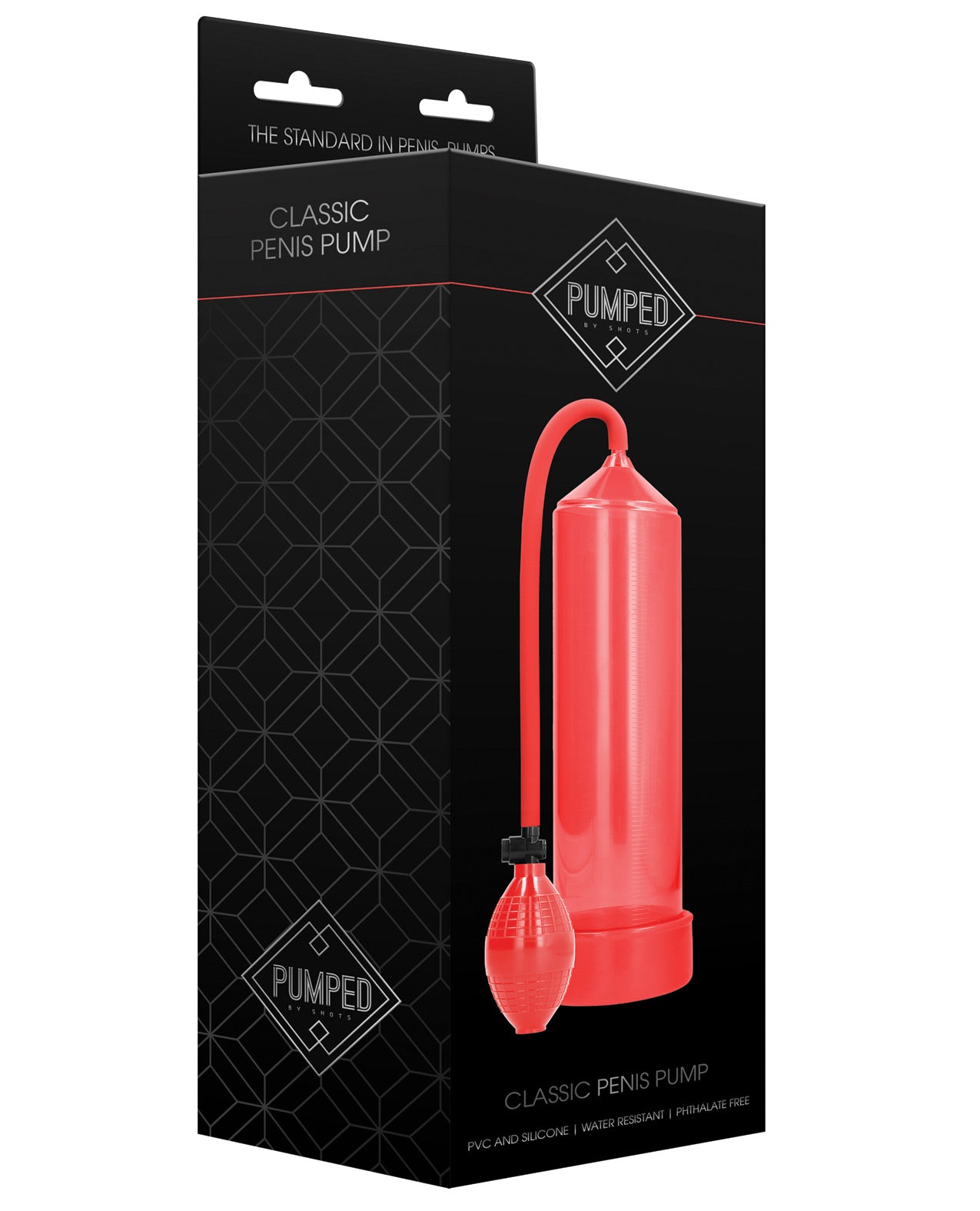 Shots Pumped Classic Penis Pump - Red - LUST Depot