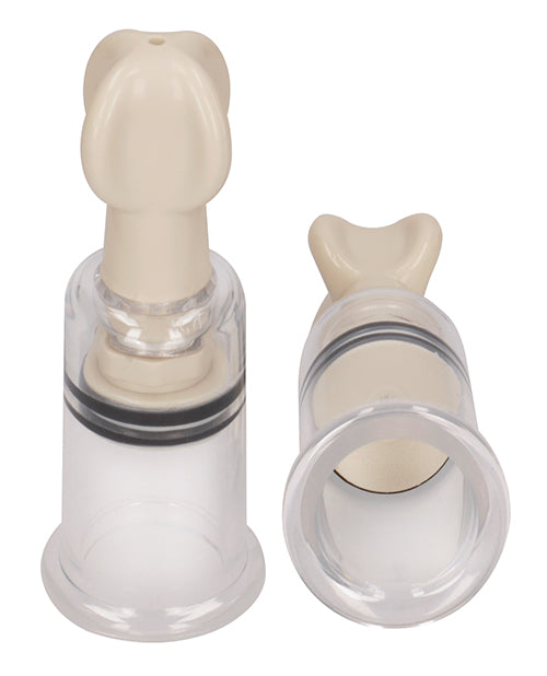 Shots Pumped Nipple Suction Set - Small Clear - LUST Depot