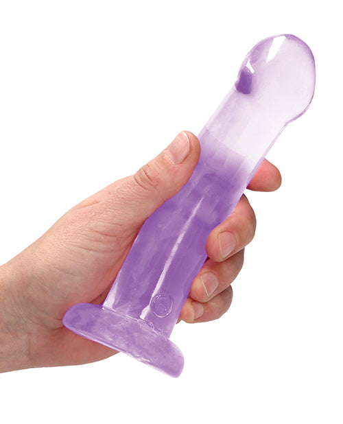 Shots Realrock Crystal Clear 7" Dildo  - Purple - LUST Depot