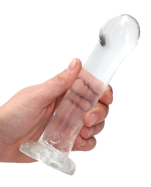 Shots Realrock Crystal Clear 7" Dildo  - Transparent - LUST Depot