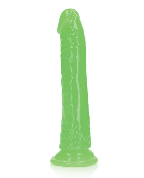 Shots Realrock 8" Slim  Dildo Glow In The Dark - Neon Green - LUST Depot