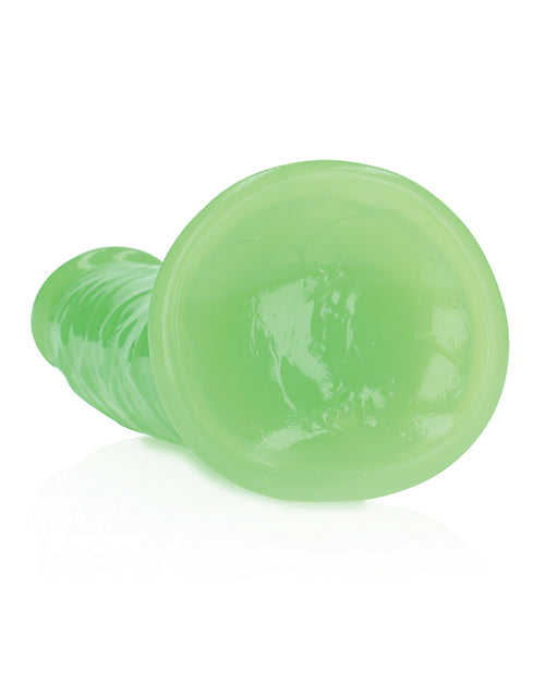 Shots Realrock 8" Slim  Dildo Glow In The Dark - Neon Green - LUST Depot