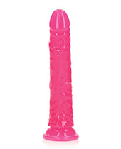 Shots Realrock 7" Slim Dildo Glow In The Dark - Neon Pink - LUST Depot