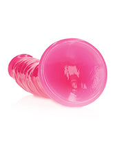 Shots Realrock 7" Slim Dildo Glow In The Dark - Neon Pink - LUST Depot