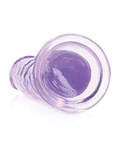 Shots Realrock Crystal Clear 6" Straight Dildo W/suction Cup - Purple - LUST Depot