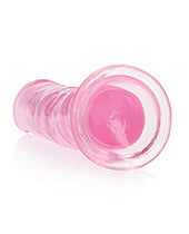 Shots Realrock Crystal Clear 7" Straight Dildo W/suction Cup - Pink - LUST Depot