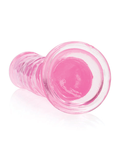 Shots Realrock Crystal Clear 8" Straight Dildo W/suction Cup - Pink - LUST Depot