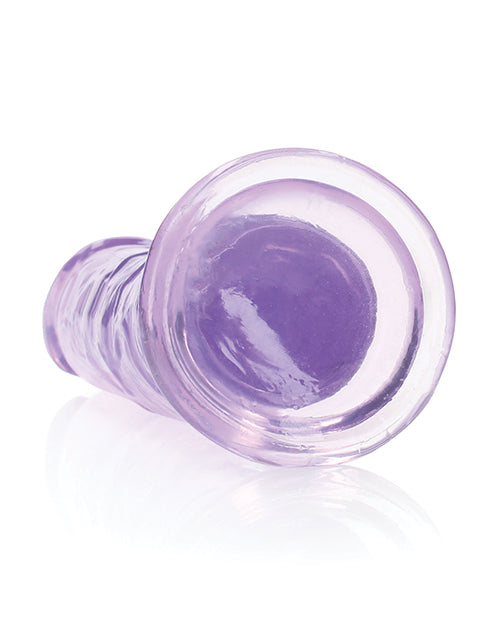 Shots Realrock Crystal Clear 8" Straight Dildo W/suction Cup - Purple - LUST Depot